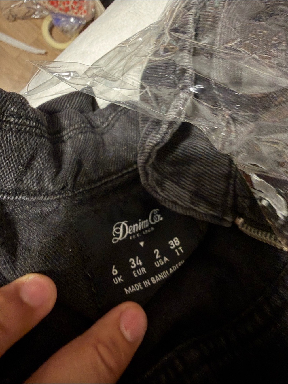 Denim&Co Black Wide-Leg Denim Jumpsuit - Picture 7 of 7